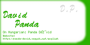 david panda business card